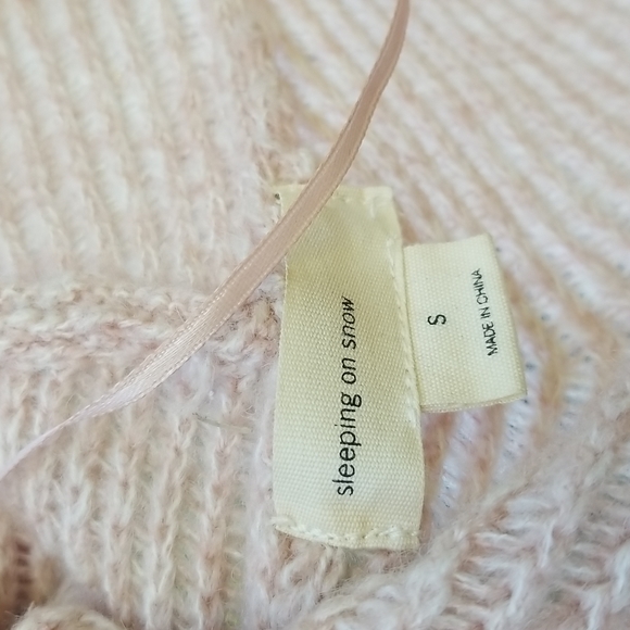 Anthro Sleeping On Snow Cocoon Wool Blend Open Front Sweater Shawl S - Picture 7 of 7